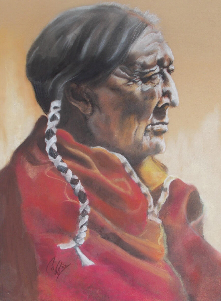 Indian Taos 1987 - 20x24"