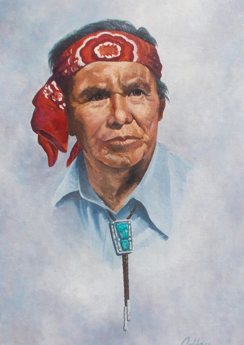 Red Bandanna Oil - 18x24"