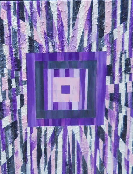 Infinite Square Dance - Acrylic 24x30"