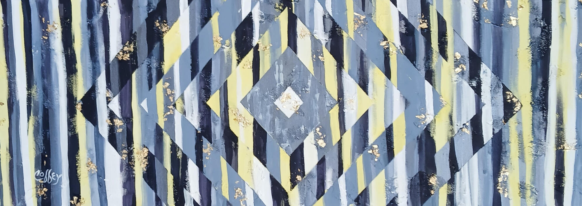 Diamond Drift - 12x36" - Acrylic