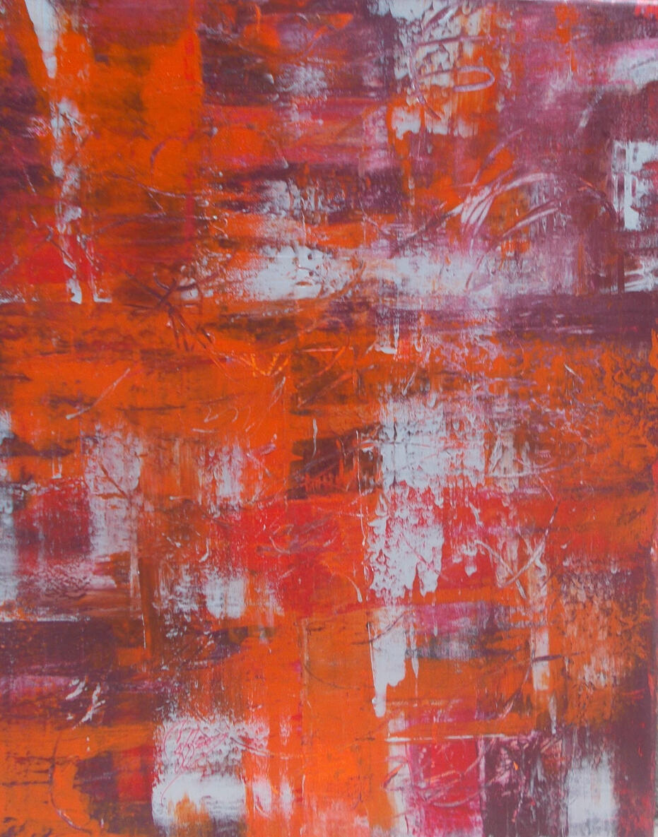 The Red Pattern 2022 - 16x20"