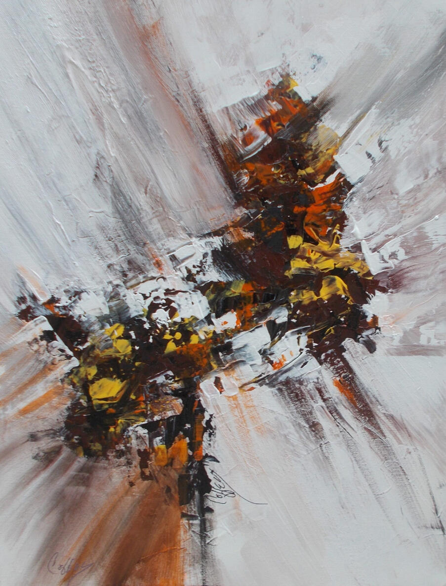 Explosion in the Orange Factory 2022 - 16x20"