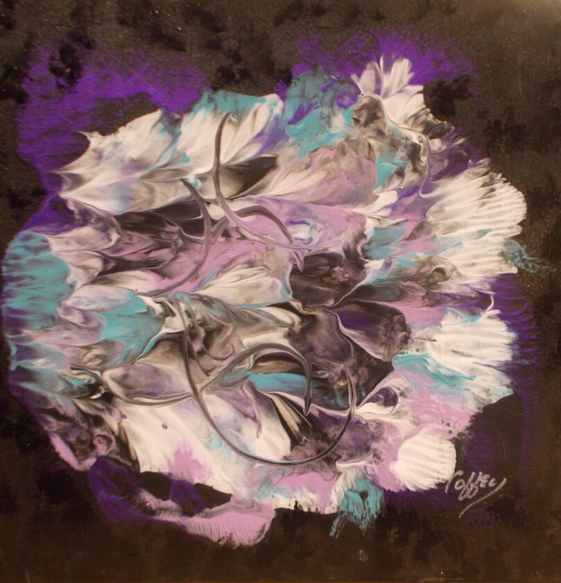 Aqua Elegance Acrylic - 10x10" (2)