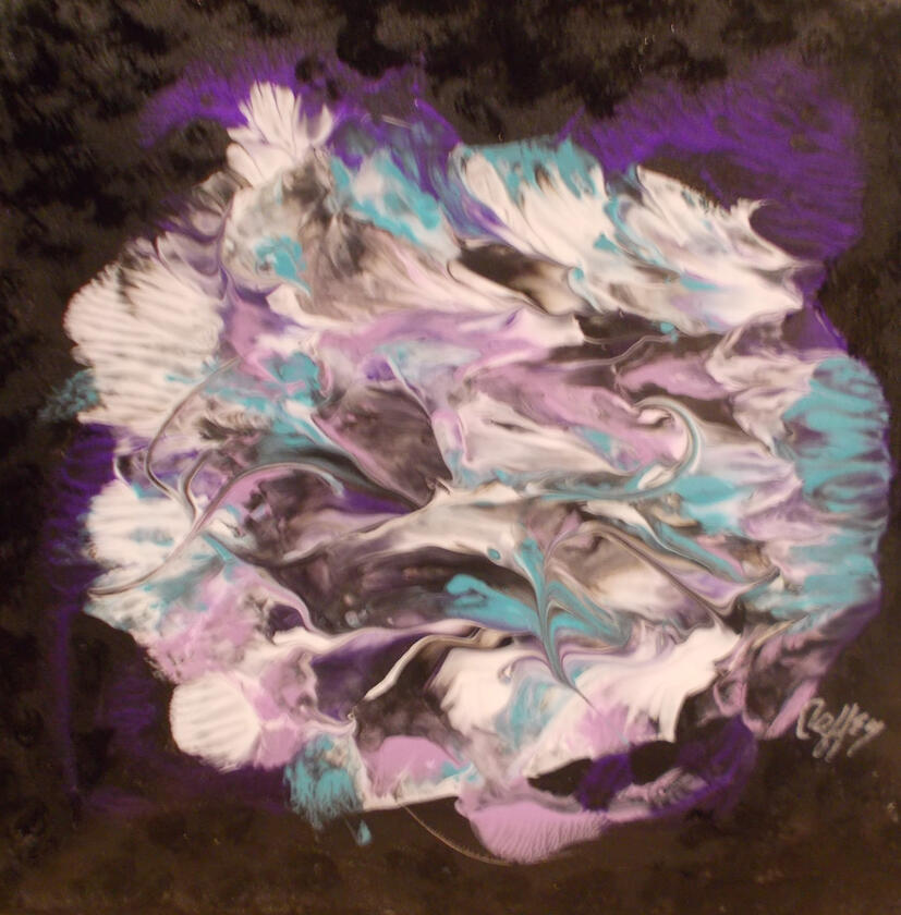 Aqua Elegance Acrylic - 10x10" (1)